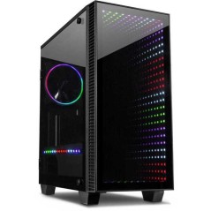 Inter-Tech X-608 Infinity Micro Tower Micro-ATX - Sleek Black, No Power Supply - Compact & Stylish Design for Ultimate Performan